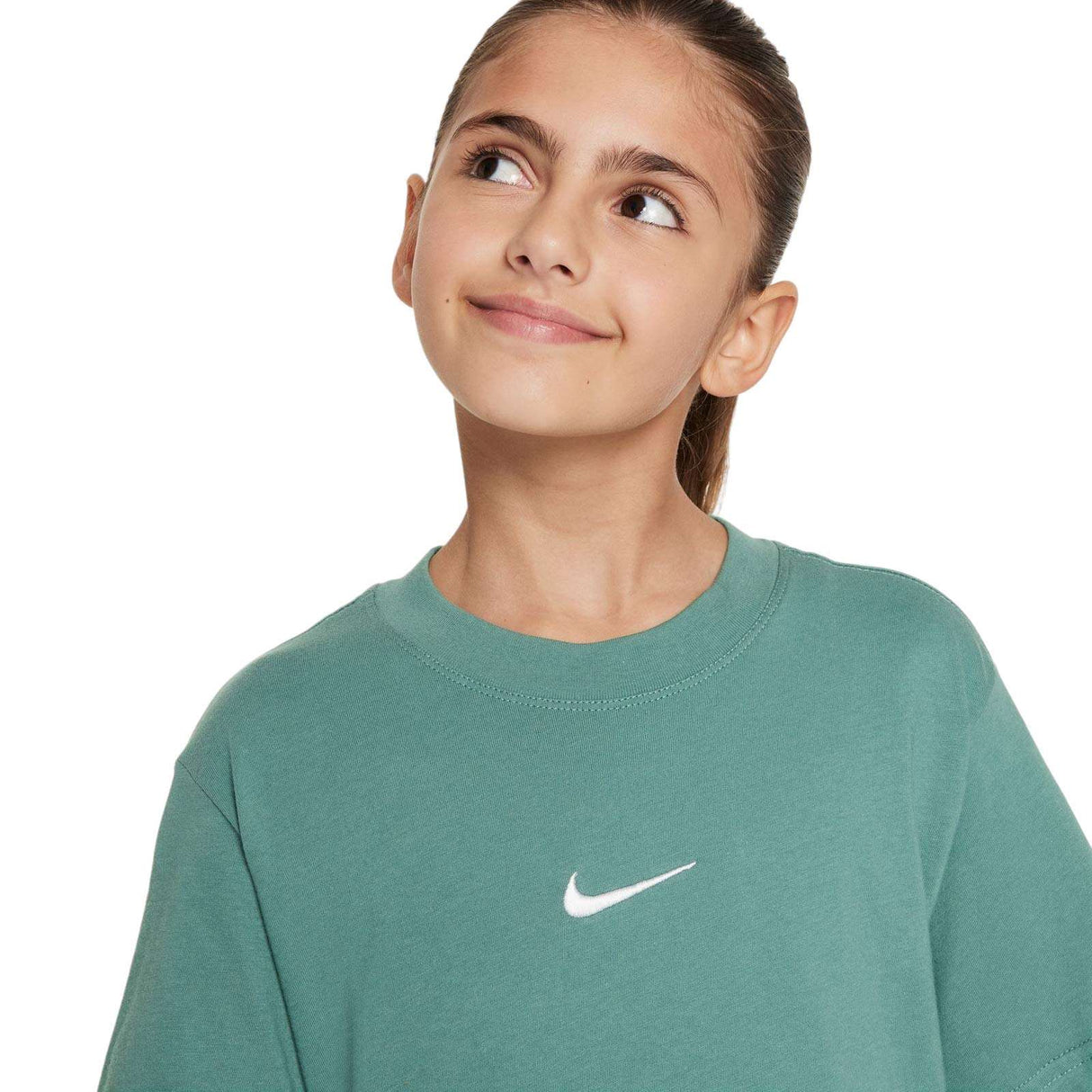 Nike Girls NSW  ESSNTL Boxy SS Tee Green