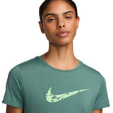 Nike One Wmns SWSH HBR DF SS Top Green