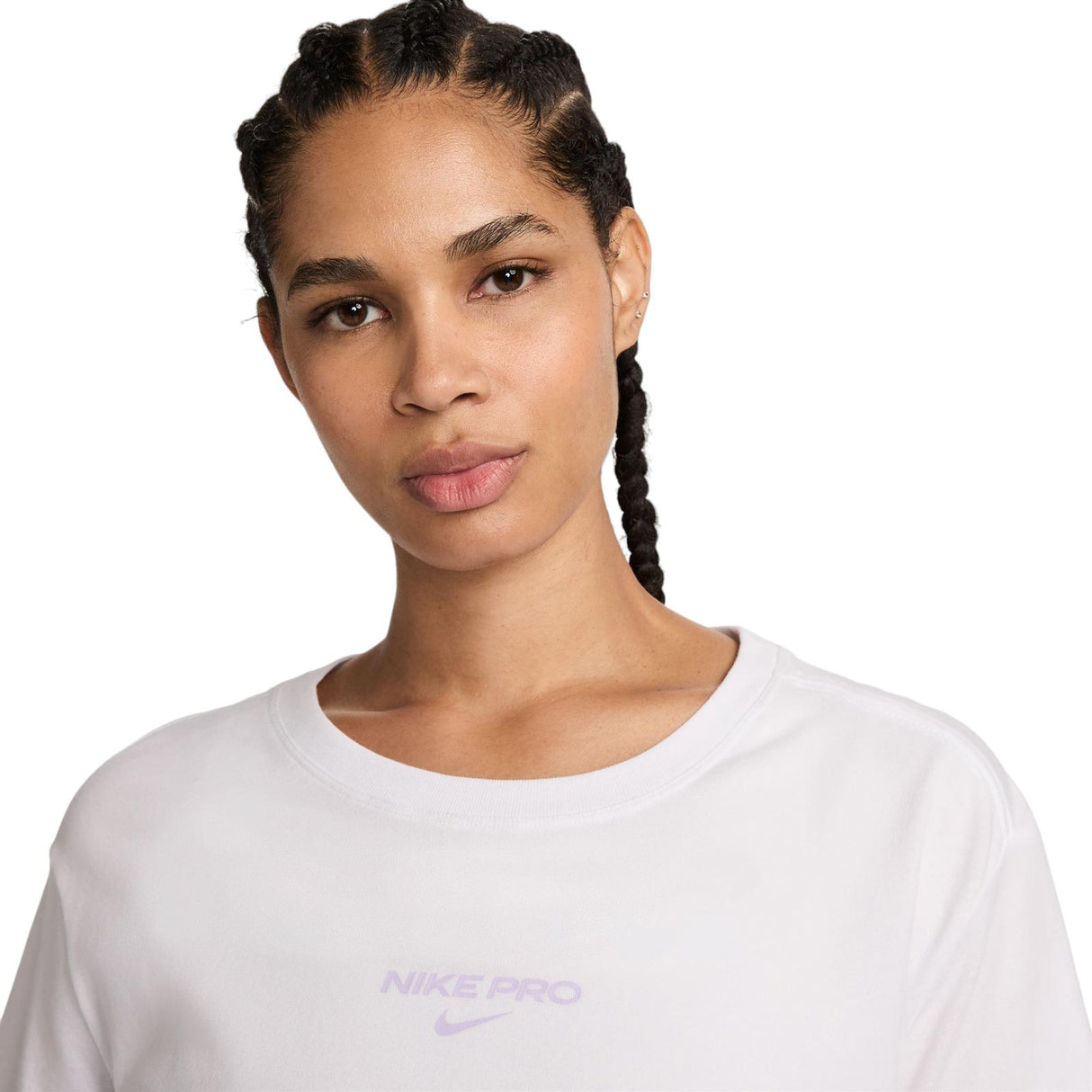 Nike Wmns DF PRO CRP SS Tee White
