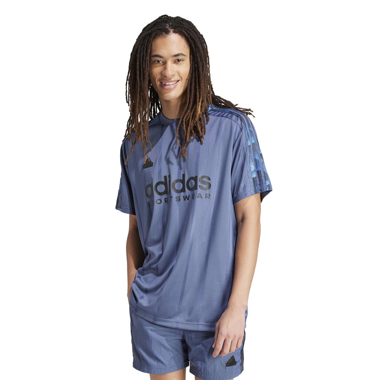 adidas Tiro Mens Tee Blue