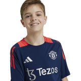 adidas Man Utd 24 Kids Train Jersey Navy