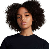 Nike One Fitted LS NVTY Womens Top Black
