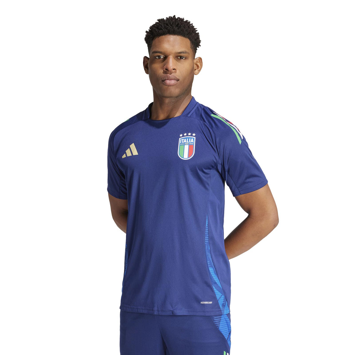 adidas Italy 24 Train Jersey Navy