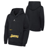Jordan Lakers Kids Fleece Pullover Black