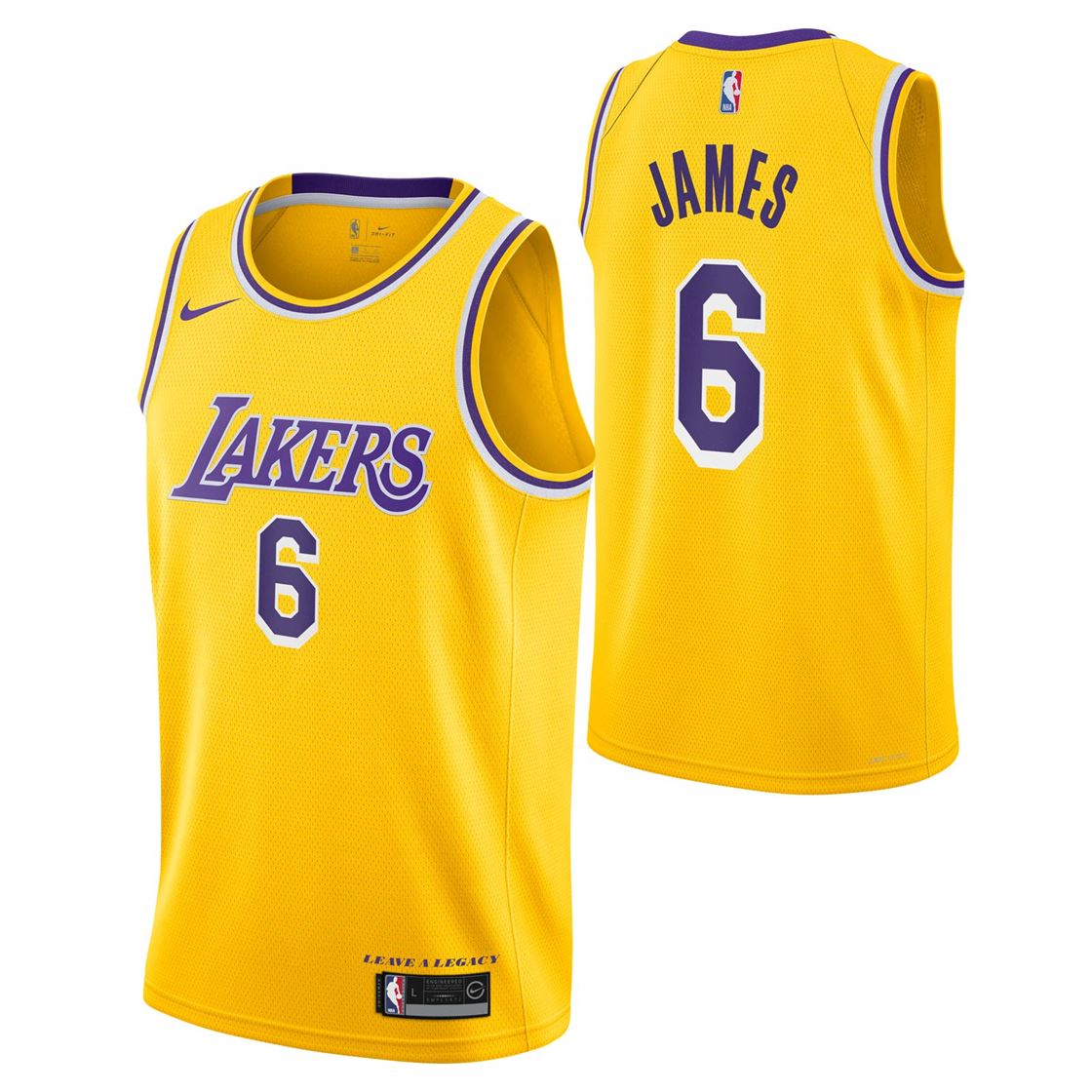 Nike Icon Swingman James Kids Jsy Yellow