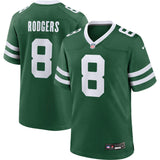 Nike Jets Rodgers 8 Home Game Jersey Grn
