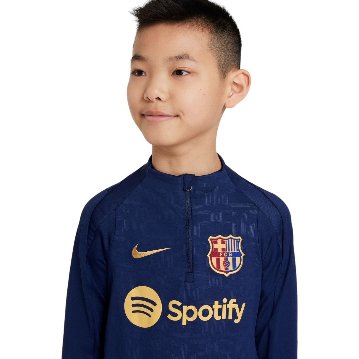 Nike FCB 24 Kids Home PM QZ Top Navy