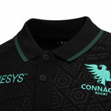Macron Connacht 25 Travel Polo Black