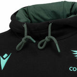 Macron Connacht 25 Travel Hoody Black