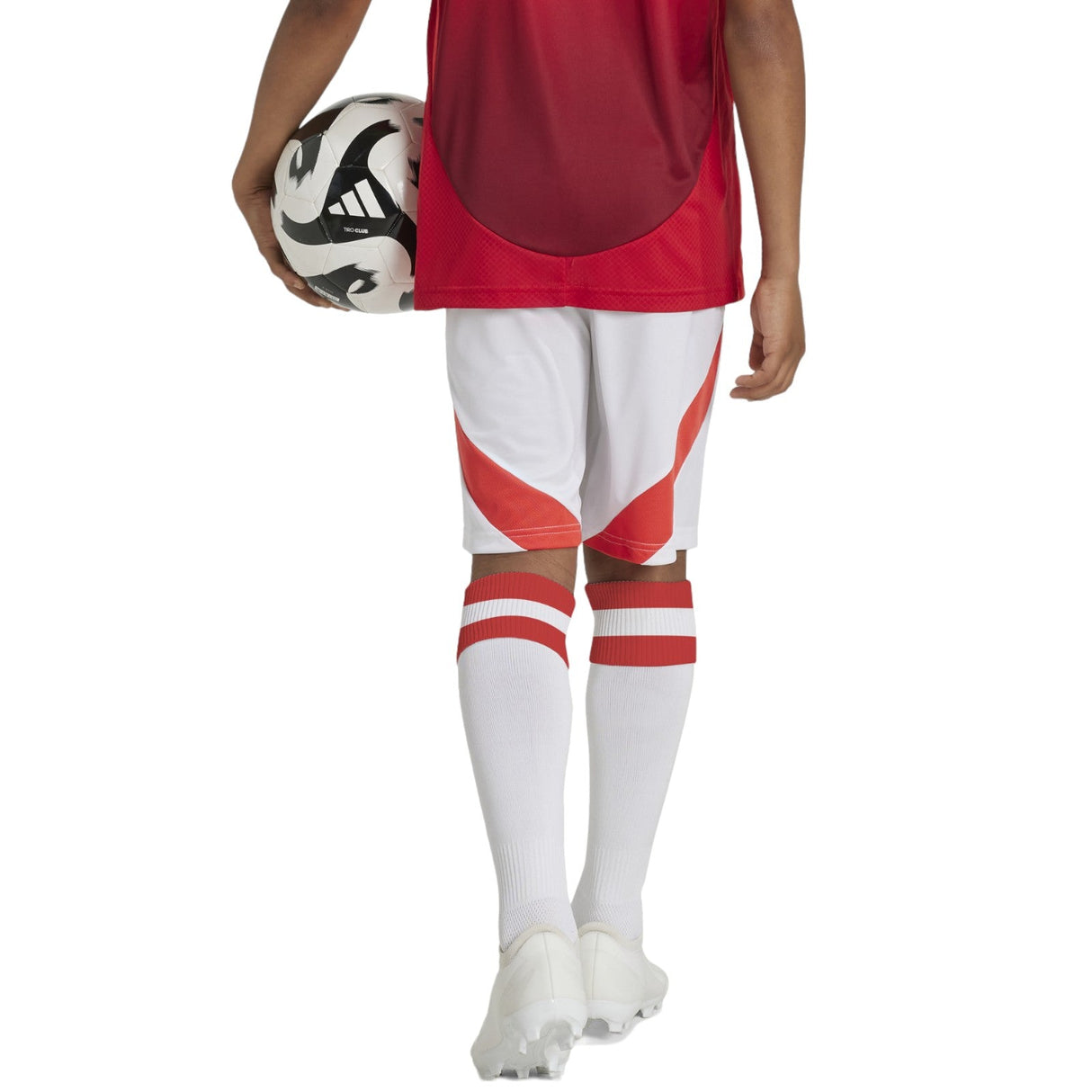 adidas Man Utd 24 Kids Home Shorts Red