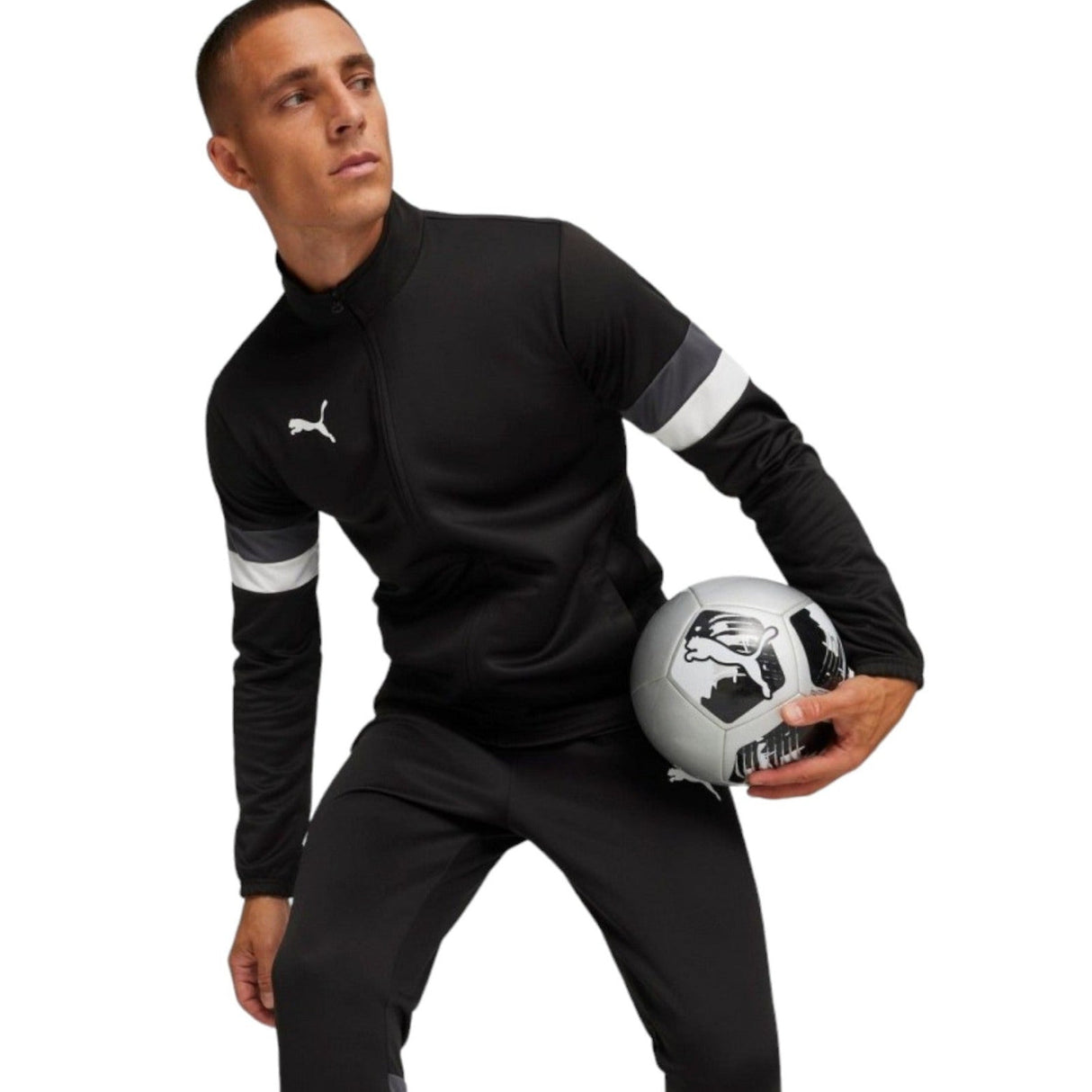 Puma Team Rise Mens Tracksuit Black