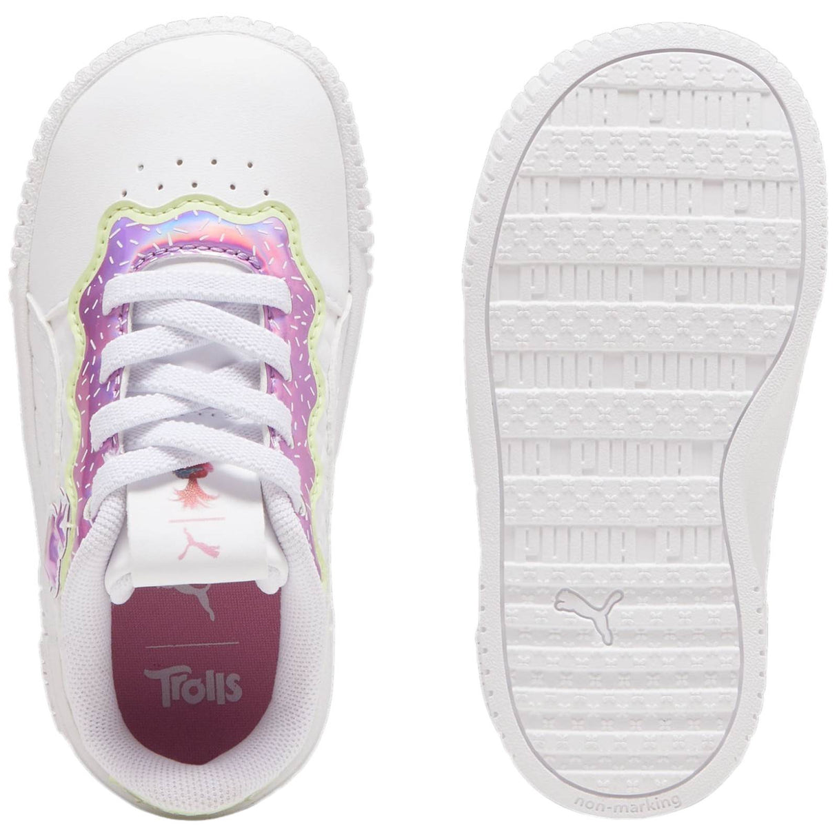 Puma Carina 2.0 Trolls Inf Girls WHITE