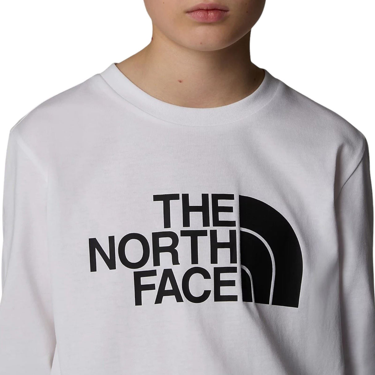 The Northface TEEN EASY LS TEE White