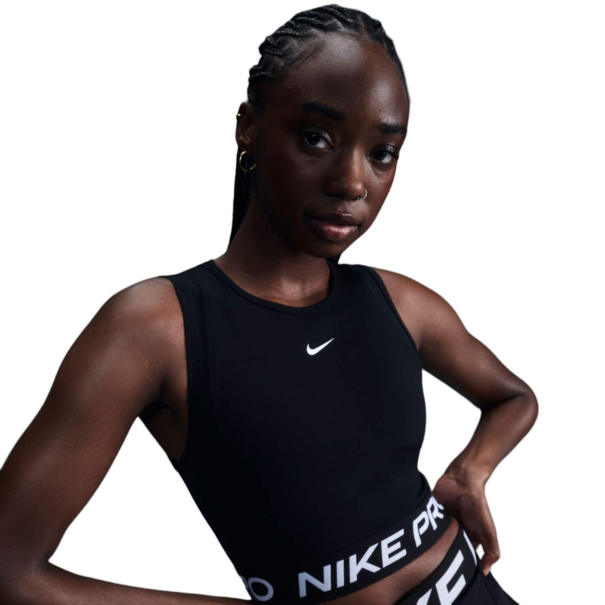 Nike Pro DF 365 Womens Crop Tank Black