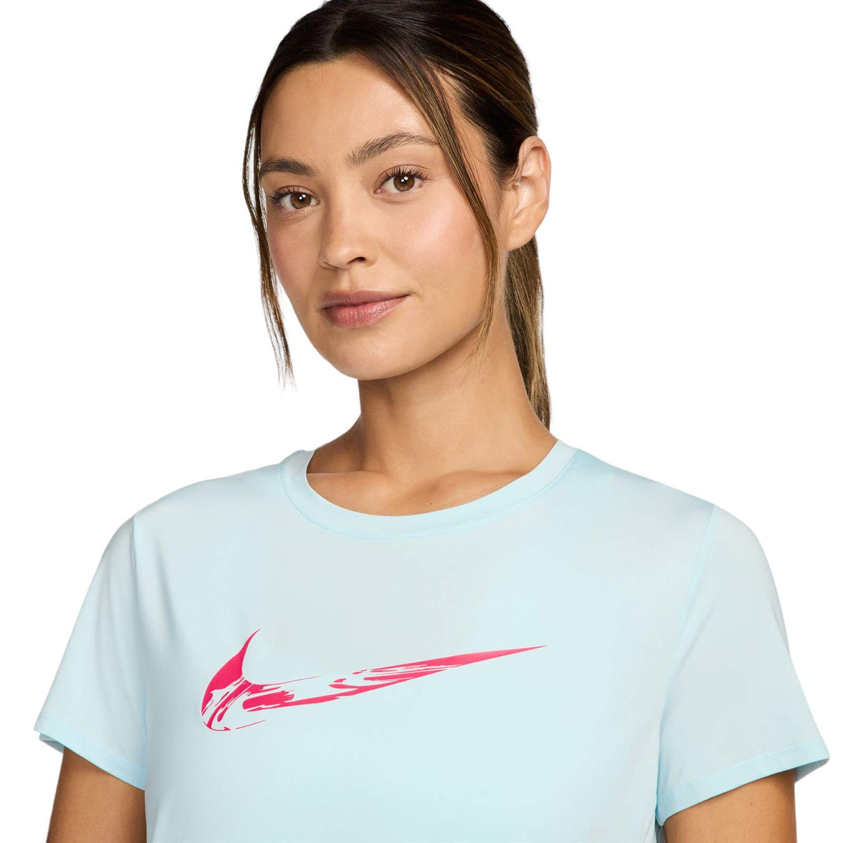 Nike One Swoosh HBR SS Womens Top Blue