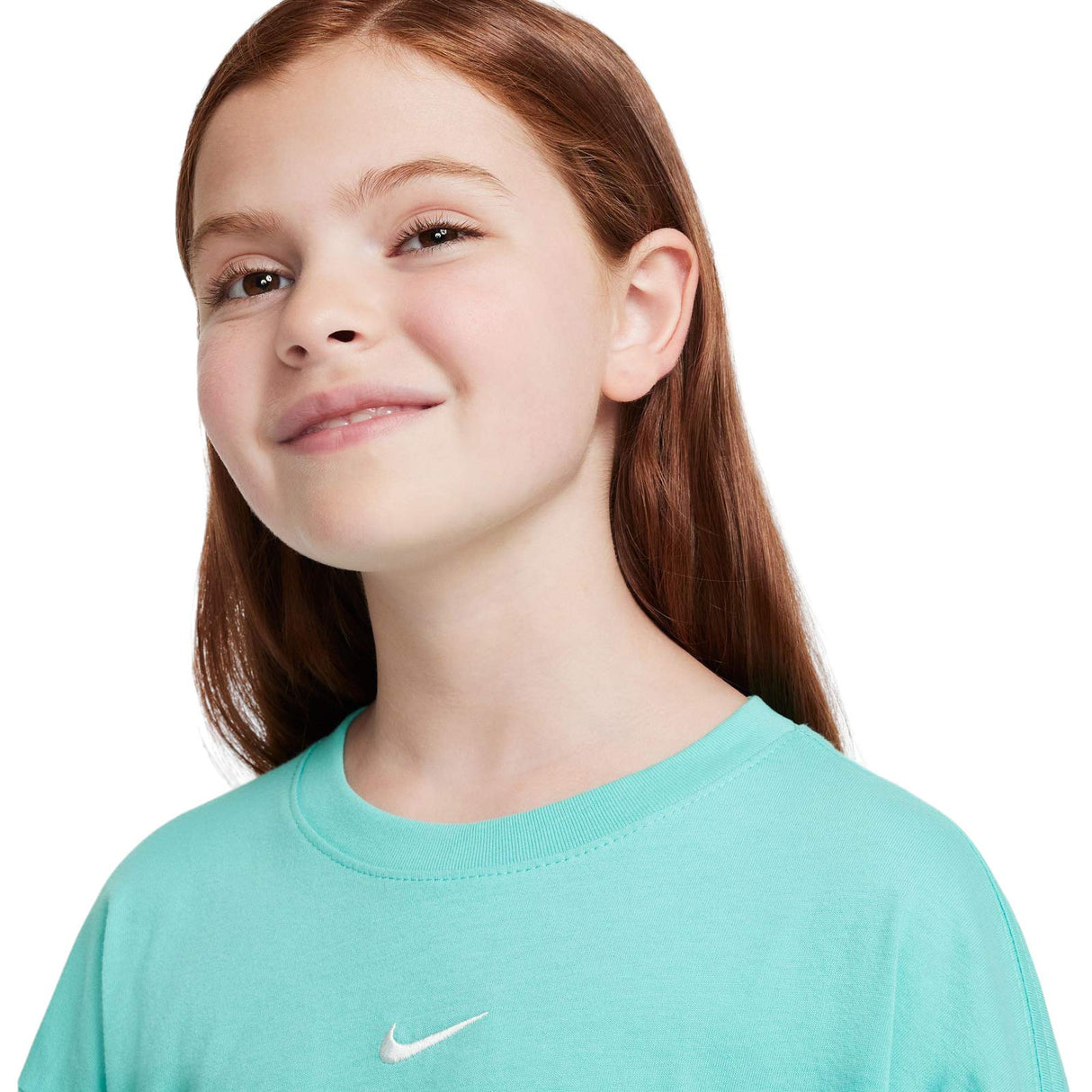 NIKE GIRLS TEE BOXY ESSNTL LBR Green