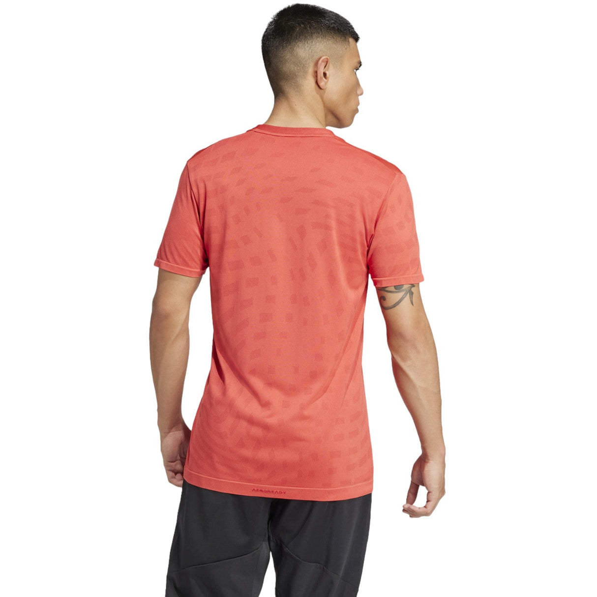 adidas Gym Seamless Mens Tee Red