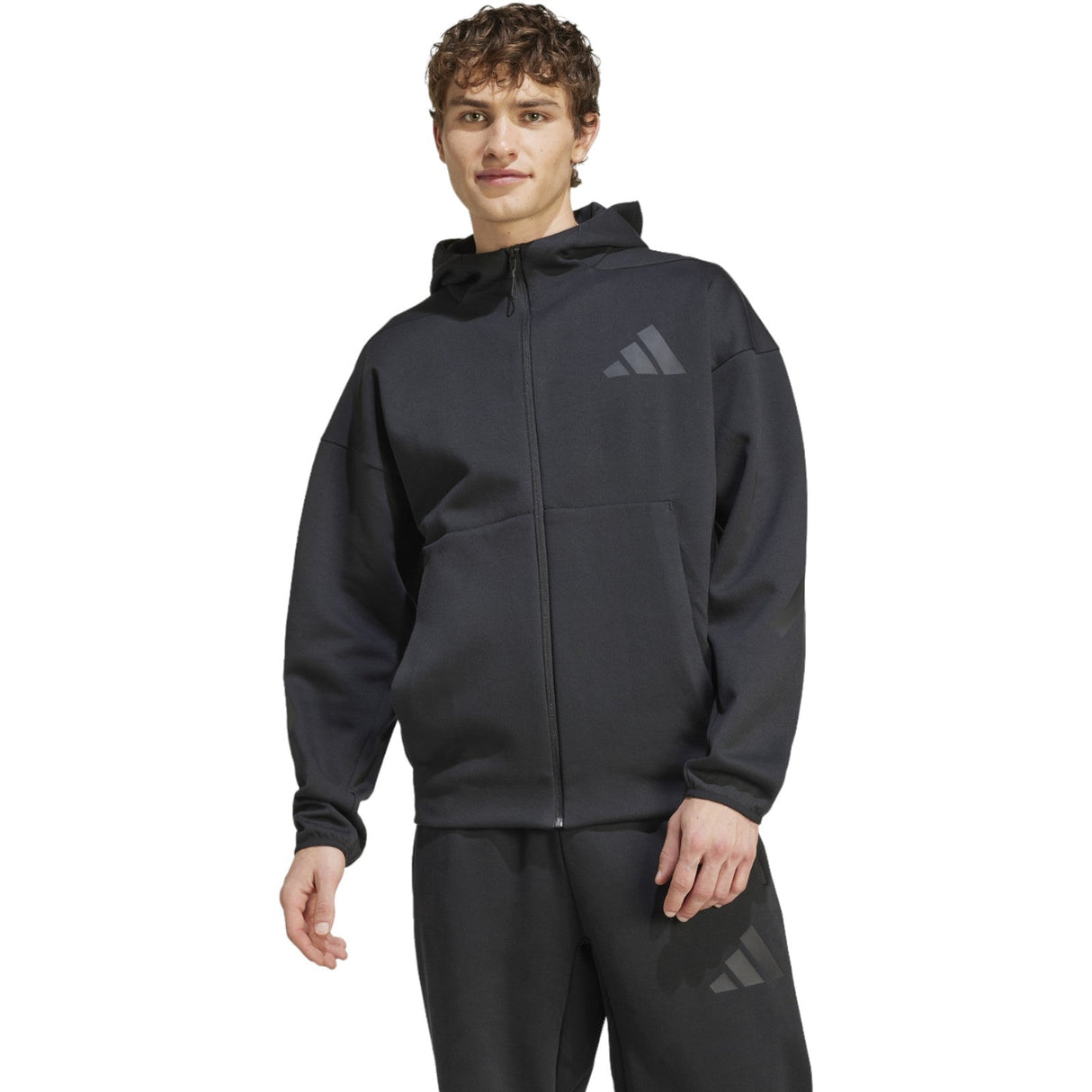 adidas ZNE Mens FZ Hoodie Black