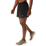ASICS MENS ROAD 5IN SHORT BLACK