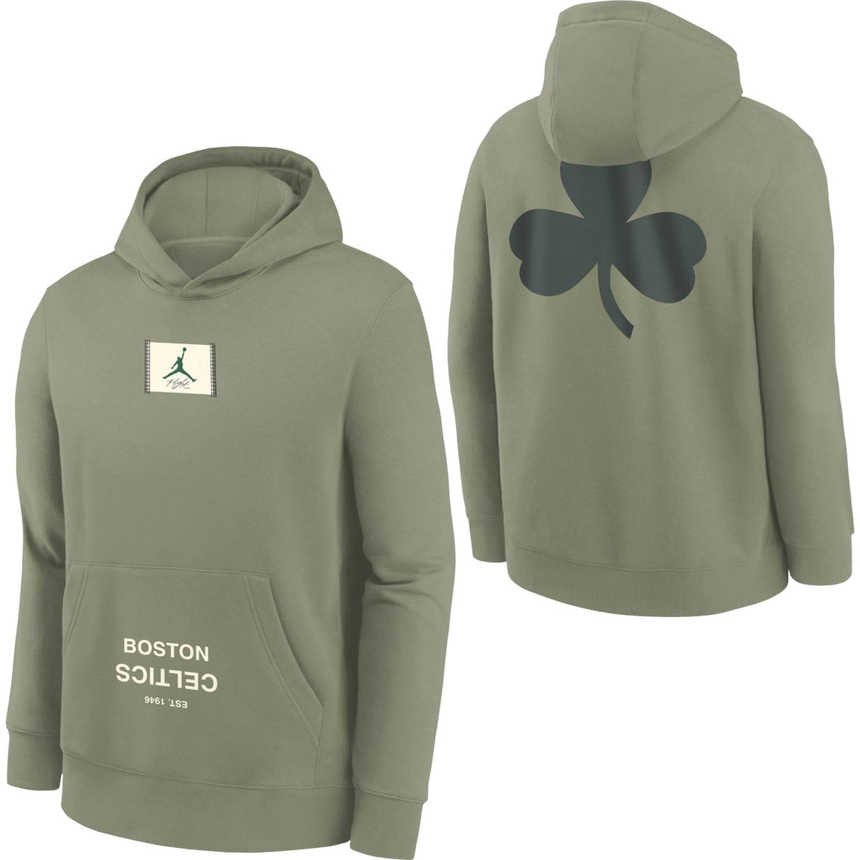 Nike Celtics Kids Statement Hoodie Green
