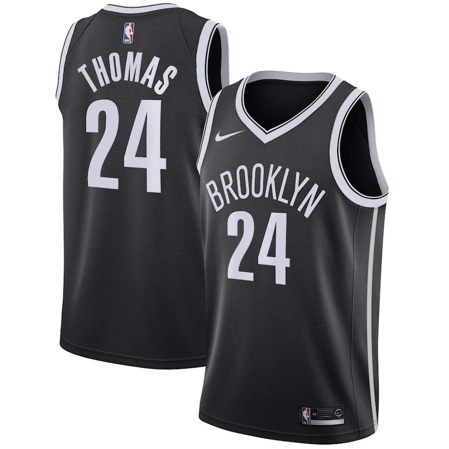 Nike Nets Thomas 24 Kids Icon Jersey Blk