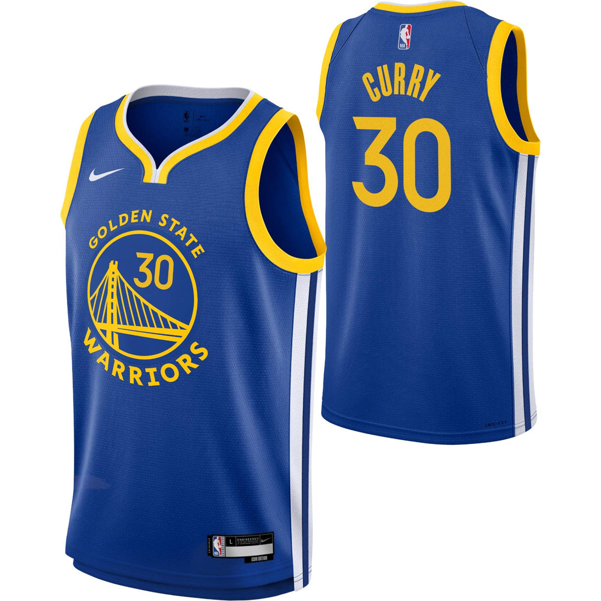 Nike Warriors Curry 30 Kid Icon Jsy Blue
