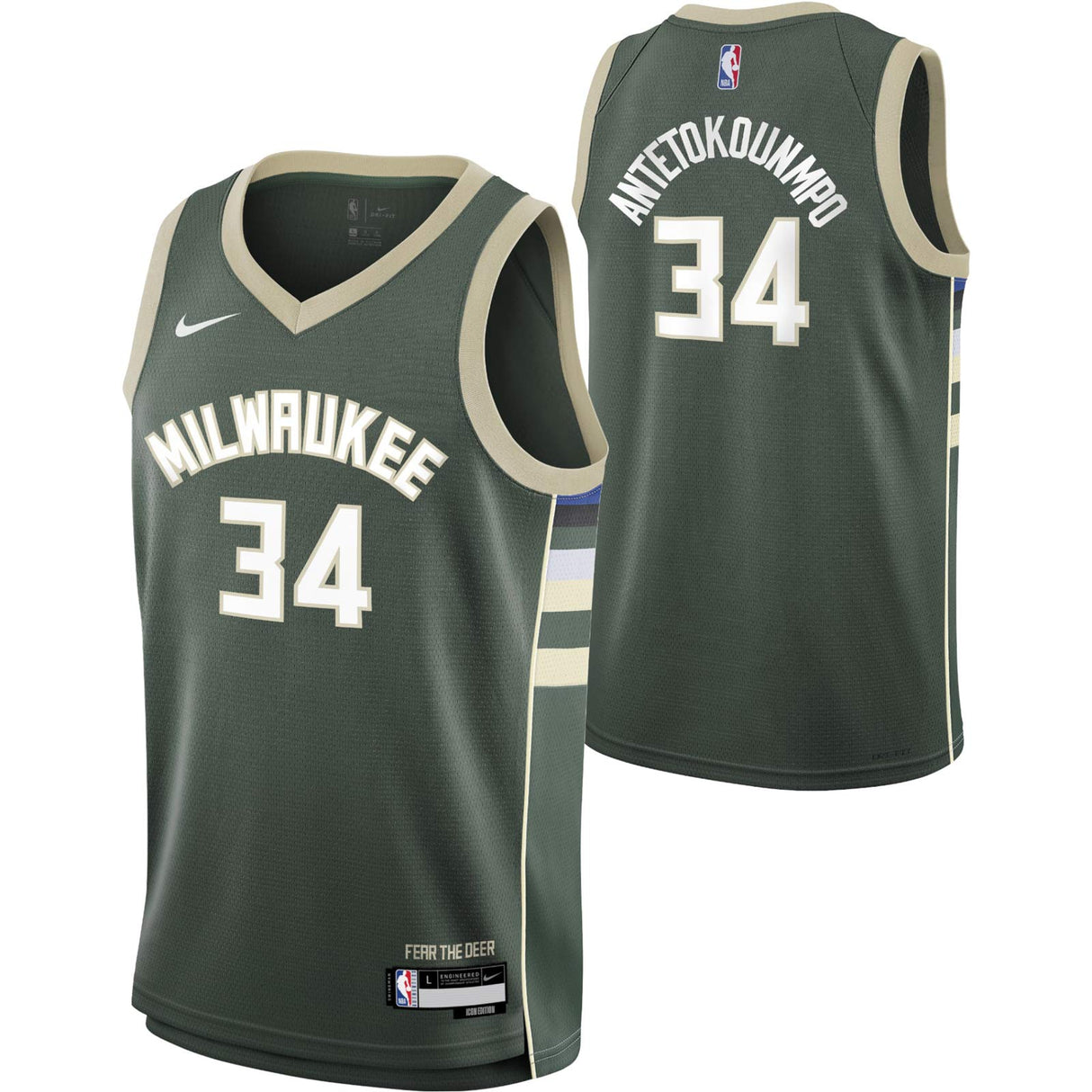 Nike Bucks Giannis 34 Kids Icon Jrsy Grn