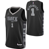 Nike Spurs Wembanyama 1 Kid Stmn Jsy Blk