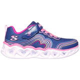 Skechers Girls Heart Lights Retro Nvy