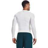 UA Mens HG Armour Comp LS Tee White