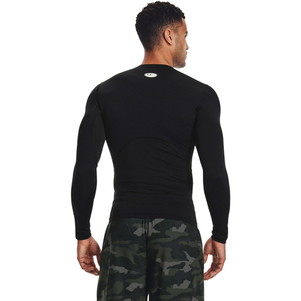 UA Mens HG Armour Comp LS Tee Black