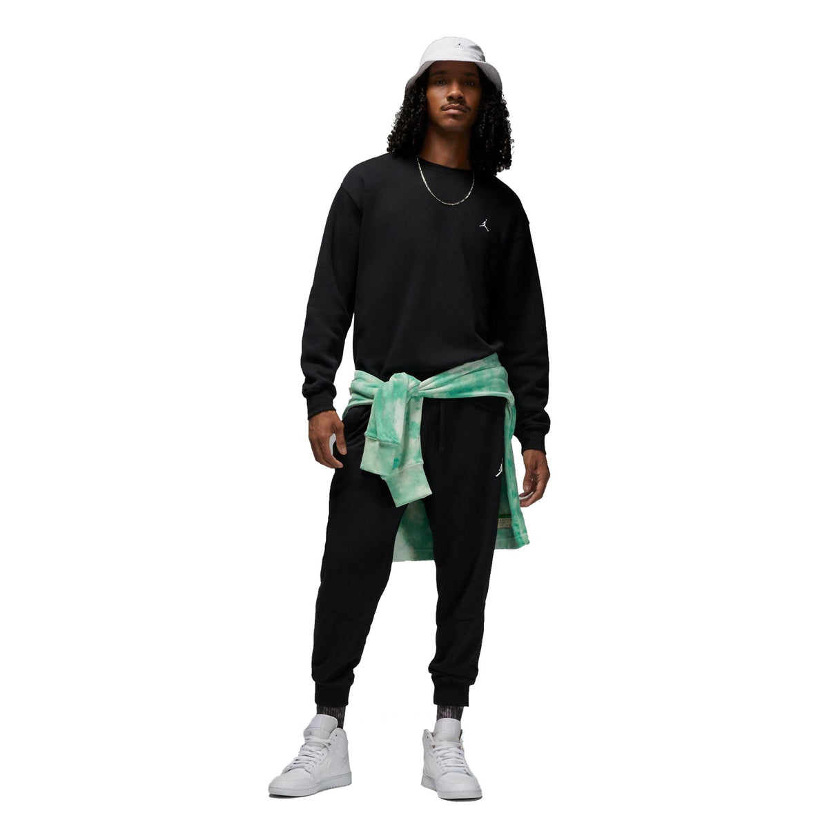 Jordan Essential Fleece Crew Black