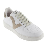VICTORIA FAUX LEATHER SNEAKER UNI WHT/BG