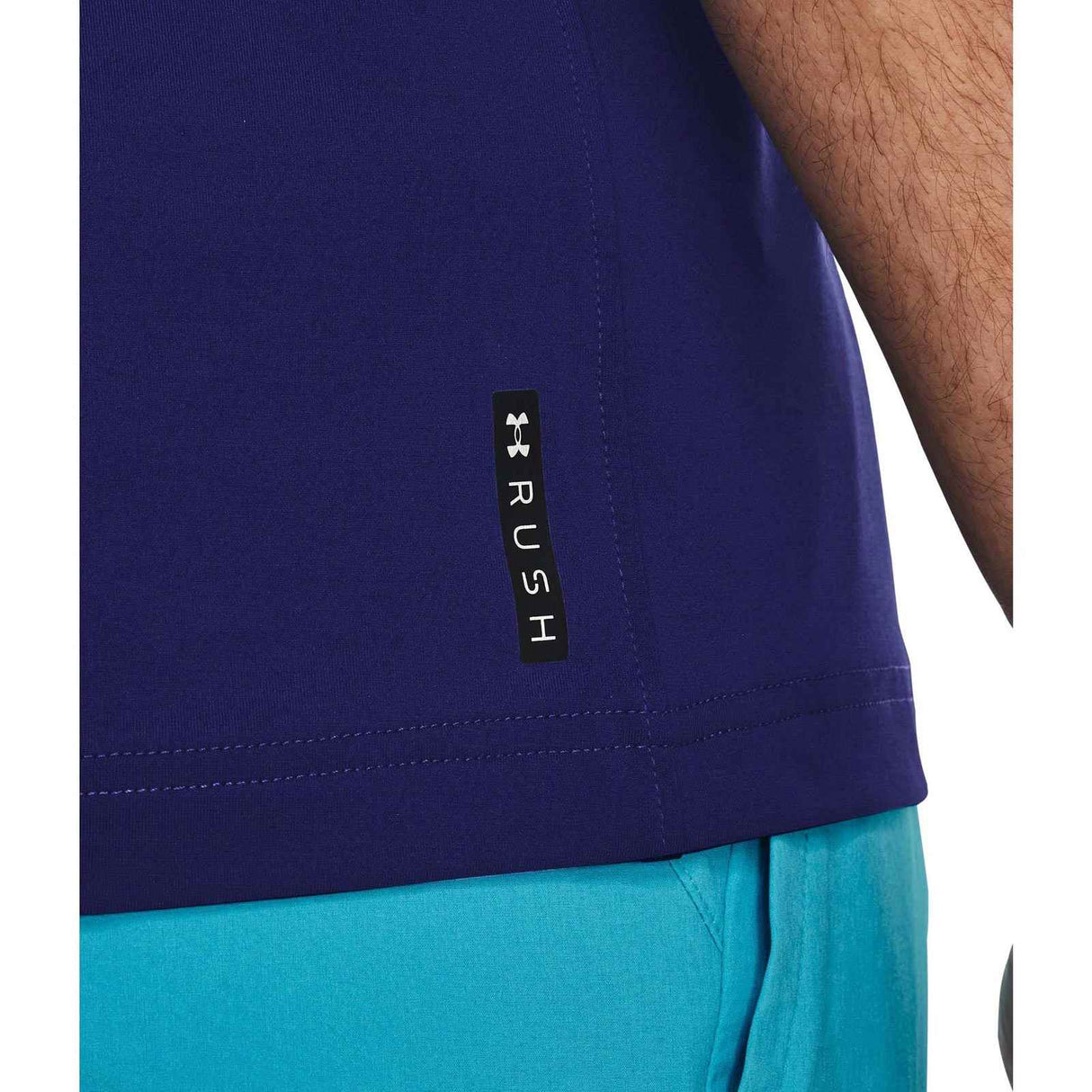 UA Mens Rush Emboss SS Tee Blue