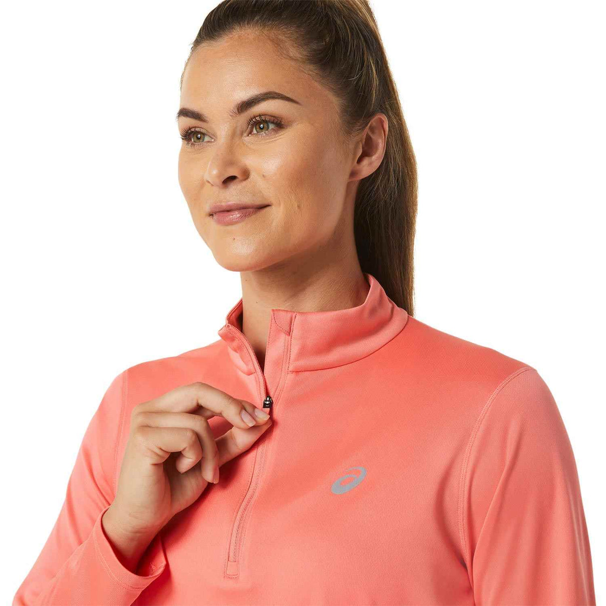 ASICS WOMENS CORE LS HZ TOP PINK