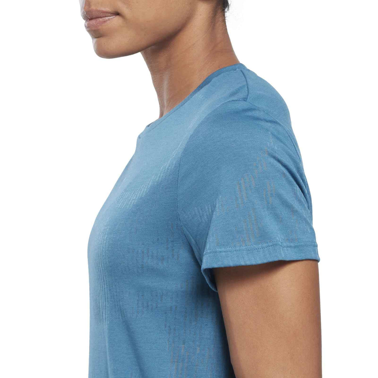 Reebok Womens Burnout Tee Blue