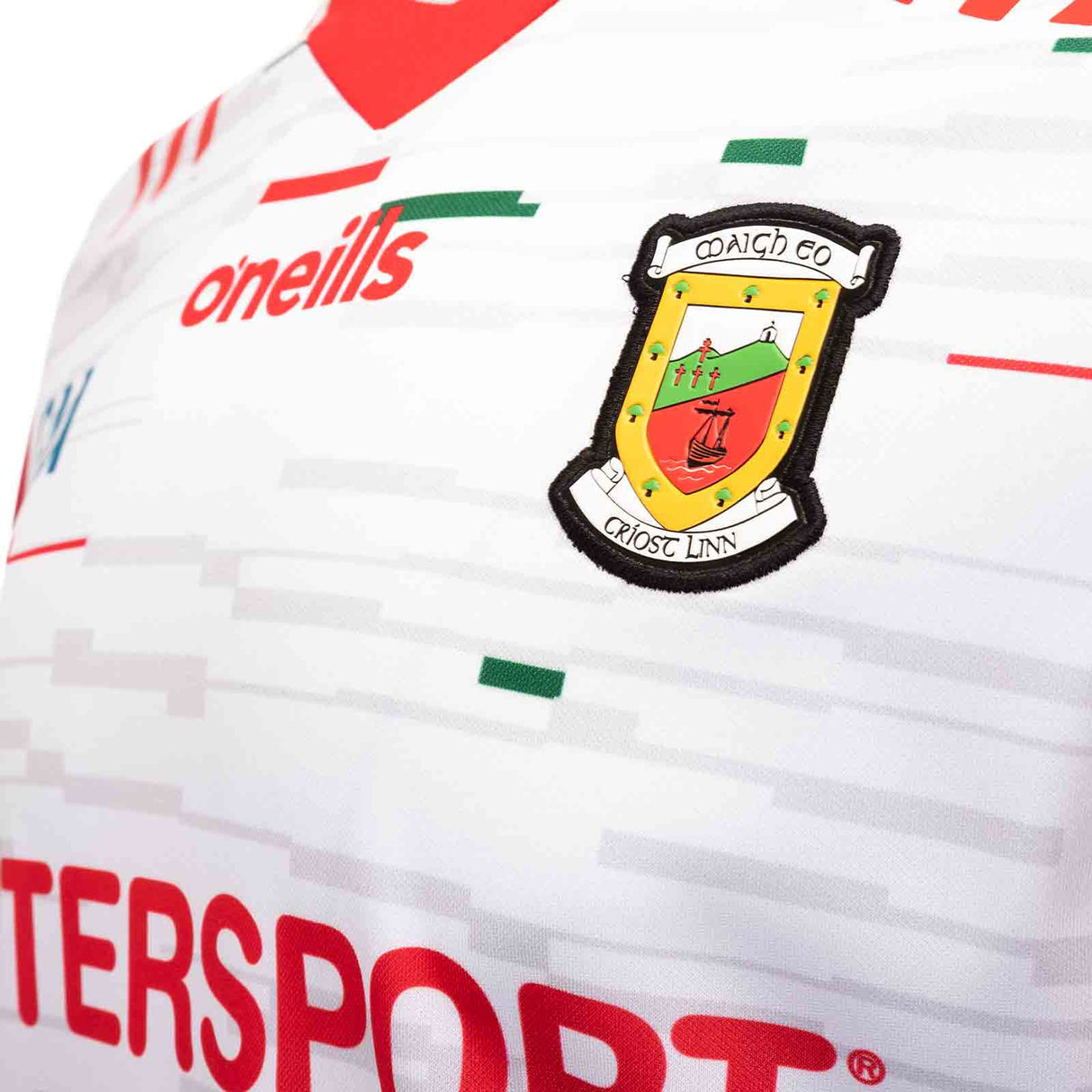O'Neills Mayo 23 GK Home Kids Jersey Wht