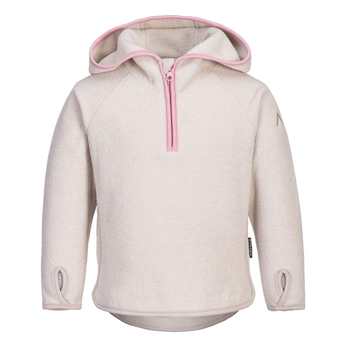 PORTWEST SKELLIG KIDS QZ FLEECE CREAM