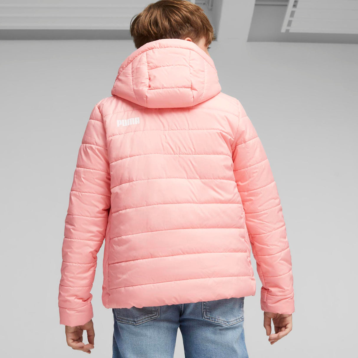 Puma Girls ESS Hooded Padded Jacket Pink