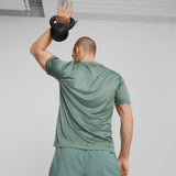 Puma Mens Fit Taped Tee Green