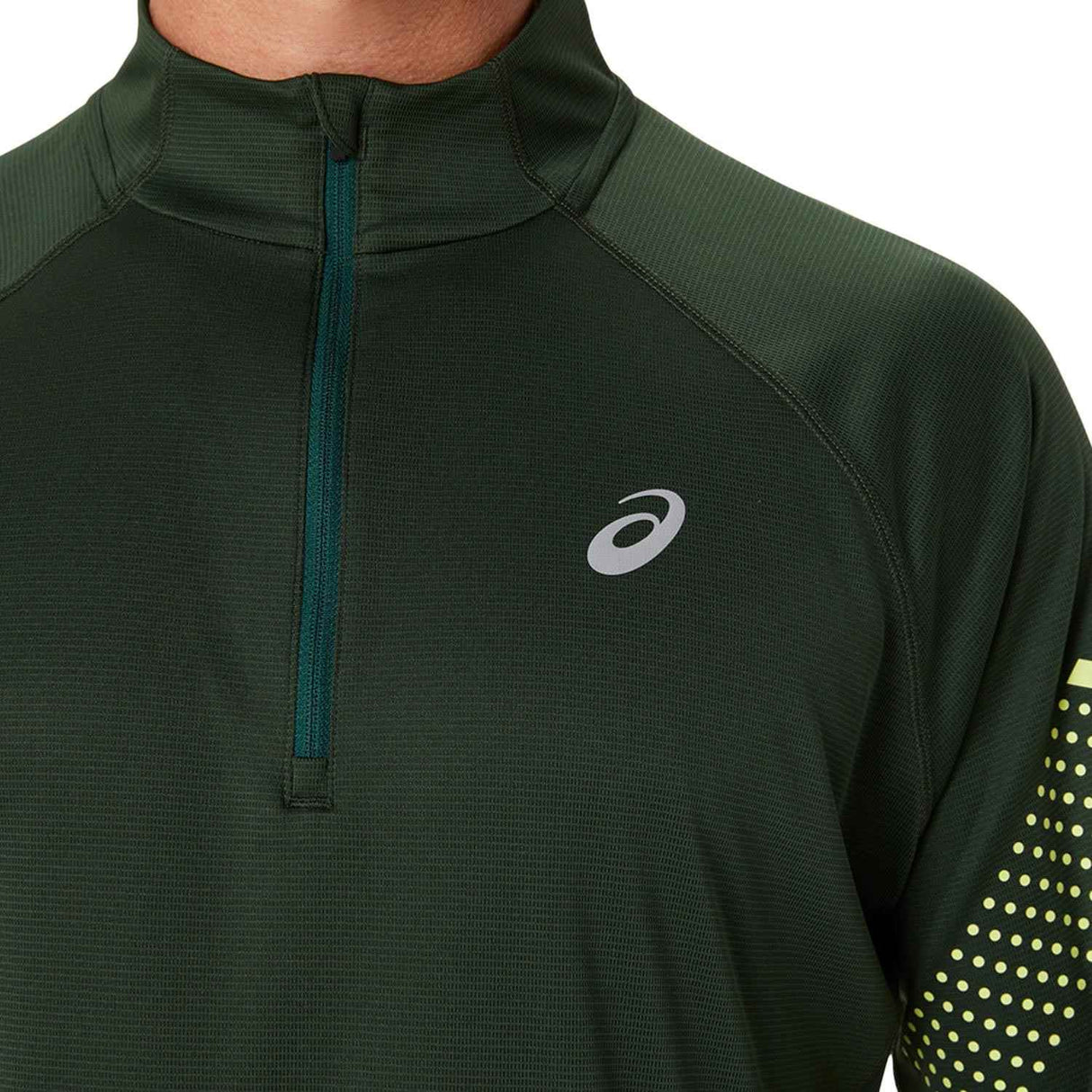 Asics Mens Icon LS HZ Top Green