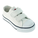 Victoria Velcro Canvas Sneaker Jnr White