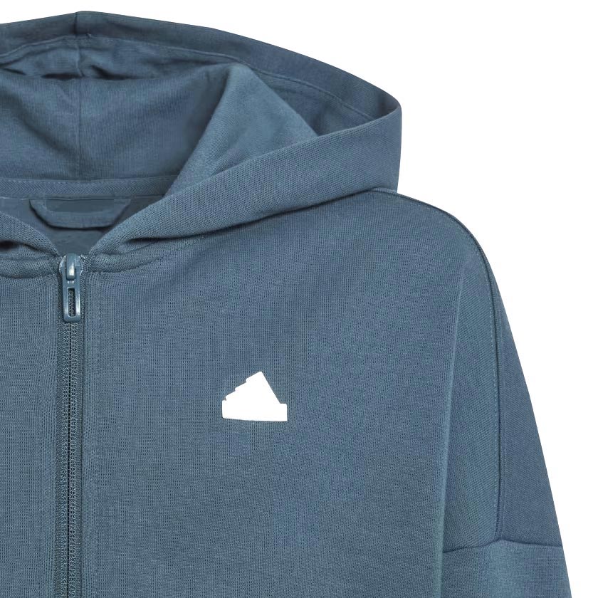 adidas Boys U FI 3S FZ Hood Green
