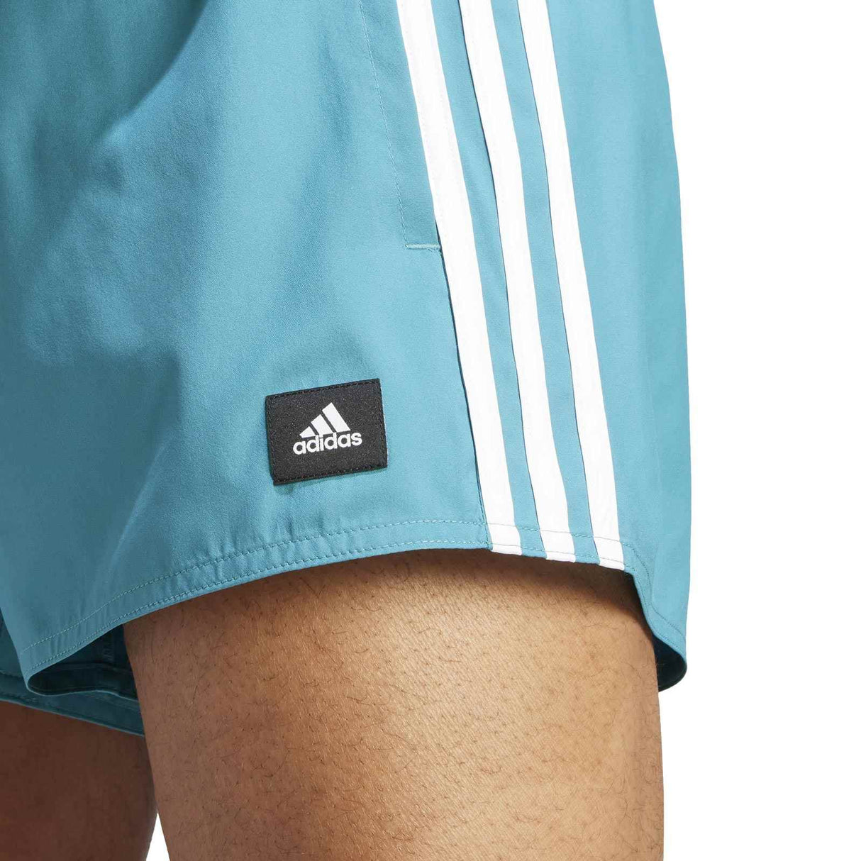 adidas Mens 3S CLX VSL Swim Shorts Green