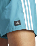 adidas Mens 3S CLX VSL Swim Shorts Green