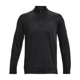 UA Mens Armour Fleece Half Zip Black