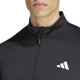 adidas Mens TR ES HZ Top Black