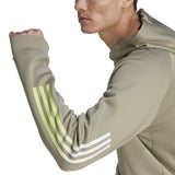 adidas Mens TI 3S Hoodie Green
