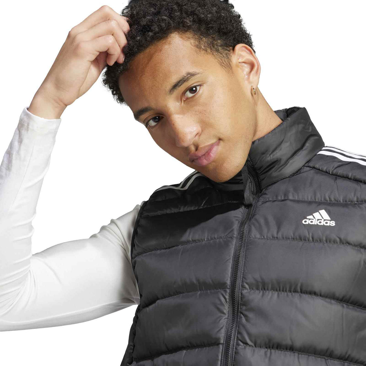 adidas Mens ESS 3S L Down Vest Black