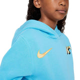 Nike Boys Mbappe NSW Club Flc Hoody Blue